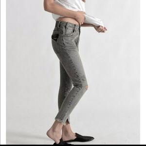 One Teaspoon Grey High Waist Freebirds Sz 26